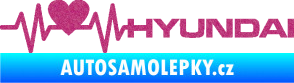 Samolepka Srdeční tep 046 pravá Hyundai Ultra Metalic růžová