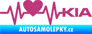 Samolepka Srdeční tep 048 pravá Kia Ultra Metalic růžová