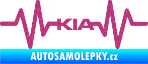 Samolepka Srdeční tep 049 Kia Ultra Metalic růžová