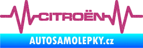Samolepka Srdeční tep 057 Citroen Ultra Metalic růžová