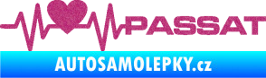 Samolepka Srdeční tep 077 pravá Volkswagen Passat Ultra Metalic růžová