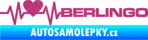 Samolepka Srdeční tep 092 pravá Berlingo Citroen Ultra Metalic růžová