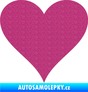 Samolepka Srdíčko 001 Ultra Metalic růžová