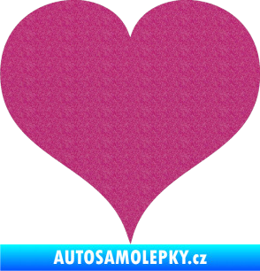 Samolepka Srdíčko 003 Ultra Metalic růžová