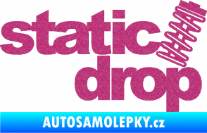 Samolepka Static drop 001 JDM styl Ultra Metalic růžová