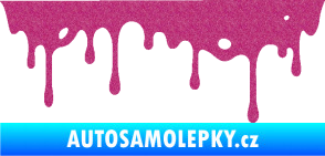 Samolepka Stékající skvrna 004 pravá Ultra Metalic růžová