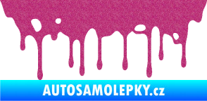 Samolepka Stékající skvrna 005 pravá Ultra Metalic růžová