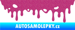 Samolepka Stékající skvrna 006 pravá Ultra Metalic růžová