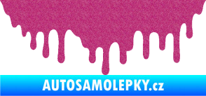 Samolepka Stékající skvrna 007 pravá Ultra Metalic růžová