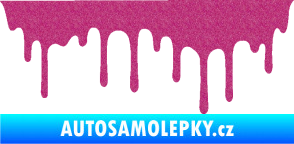 Samolepka Stékající skvrna 008 levá Ultra Metalic růžová