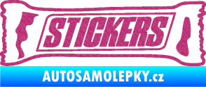 Samolepka Stickers nápis Ultra Metalic růžová