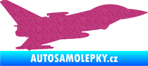 Samolepka Stíhací letoun 002 pravá Ultra Metalic růžová