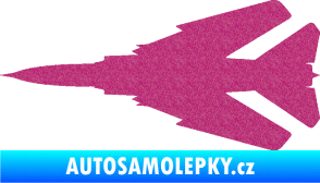 Samolepka Stíhací letoun 007 levá MIG Ultra Metalic růžová