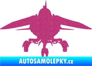 Samolepka Stíhací letoun 008  MIG Ultra Metalic růžová