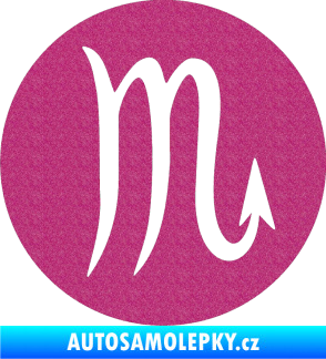 Samolepka Štír 001 - horoskop Ultra Metalic růžová