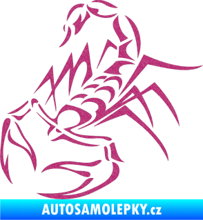 Samolepka Štír 017 levá Ultra Metalic růžová