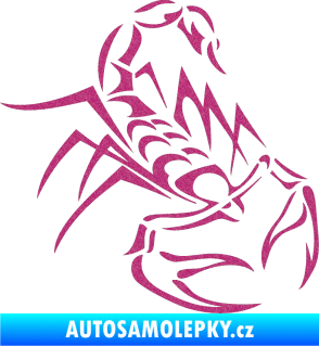 Samolepka Štír 017 pravá Ultra Metalic růžová