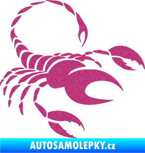 Samolepka Štír zvěrokruh 002 pravá Ultra Metalic růžová