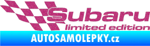 Samolepka Subaru limited edition levá Ultra Metalic růžová