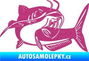 Samolepka Sumec 001 pravá Ultra Metalic růžová