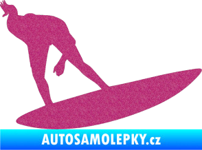 Samolepka Surfař 001 pravá Ultra Metalic růžová