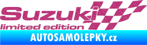 Samolepka Suzuki limited edition pravá Ultra Metalic růžová