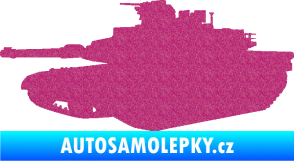 Samolepka Tank 002 levá M1 Abrams Ultra Metalic růžová