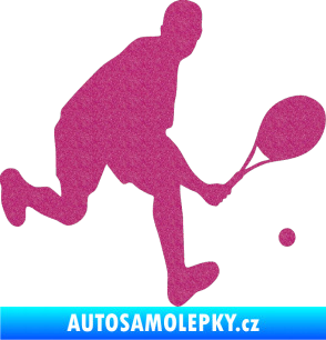 Samolepka Tenista 007 pravá Ultra Metalic růžová