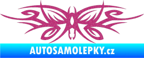Samolepka Tetování 111 motýl Ultra Metalic růžová