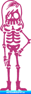 Samolepka The Bone Family Slečna Ultra Metalic růžová