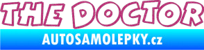 Samolepka The Doctor obrys Ultra Metalic růžová