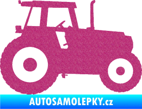 Samolepka Traktor 001 pravá Ultra Metalic růžová