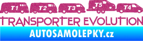 Samolepka Transporter evolution - pravá Ultra Metalic růžová