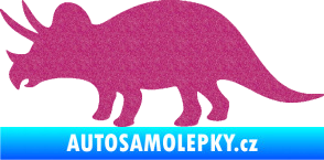 Samolepka Triceratops 001 levá Ultra Metalic růžová