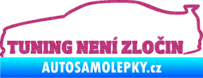 Samolepka Tuning není zločin 001 Ultra Metalic růžová