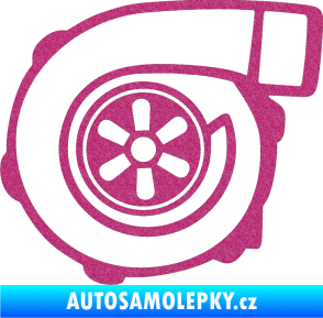 Samolepka Turbo silueta 001 levá Ultra Metalic růžová