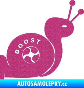 Samolepka Turbo šnek 003 pravá Ultra Metalic růžová