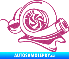 Samolepka Turbo šnek 004 levá Ultra Metalic růžová