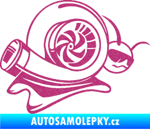 Samolepka Turbo šnek 004 pravá Ultra Metalic růžová