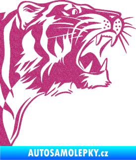 Samolepka Tygr 002 pravá Ultra Metalic růžová