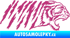 Samolepka Tygr 004 pravá Ultra Metalic růžová
