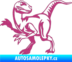 Samolepka Tyrannosaurus Rex 003 levá Ultra Metalic růžová