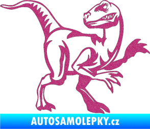 Samolepka Tyrannosaurus Rex 003 pravá Ultra Metalic růžová