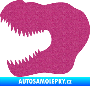 Samolepka Tyrannosaurus Rex lebka 001 levá Ultra Metalic růžová