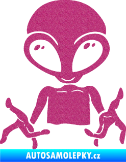 Samolepka UFO 006 levá Ultra Metalic růžová