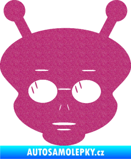 Samolepka UFO 007 levá Ultra Metalic růžová