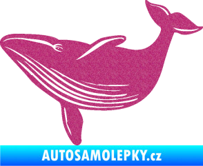 Samolepka Velryba 002 levá Ultra Metalic růžová