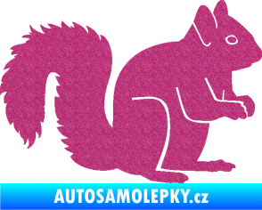 Samolepka Veverka 001 pravá Ultra Metalic růžová