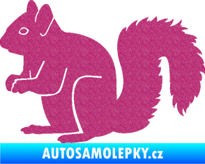 Samolepka Veverka 001 levá Ultra Metalic růžová