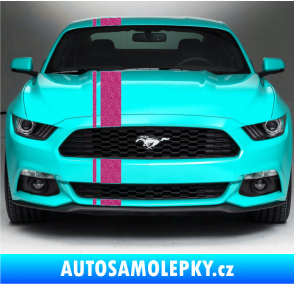 Samolepka Viper pruhy 2 cm + 11 cm Ultra Metalic růžová